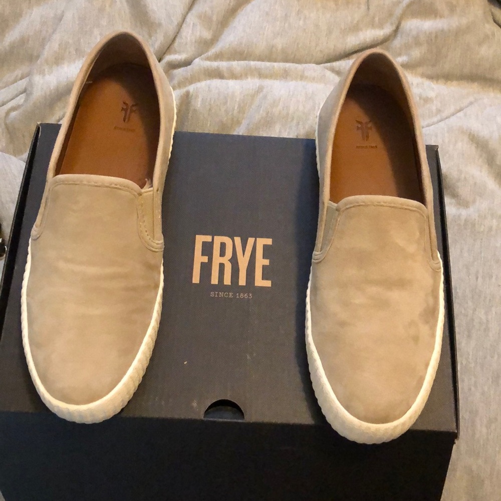 Frye suede sneakers/ worn once